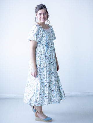Blue Bird Bow Dress