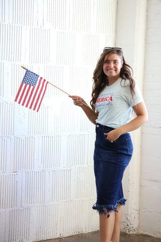 The Ava Fringe Midi Skirt