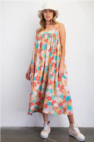 Summer is Here Floral Jumper Dress