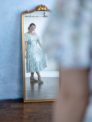 Blue Bird Bow Dress