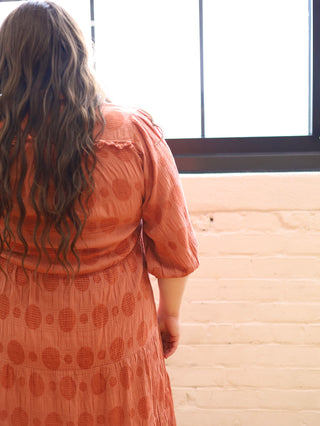 Clay Polka Dot Midi Dress