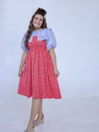 Pastel Blue Square Collar layering Top