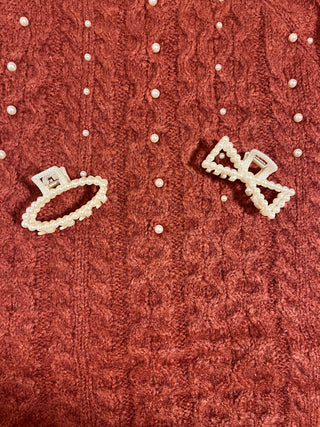 Pearl Hair Claw Clip (in 2 shapes)