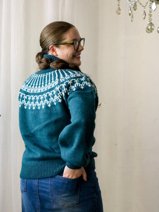 Campfire Ready Teal Turtleneck Sweater