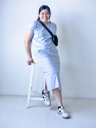 Heather Gray T-Shirt Dress