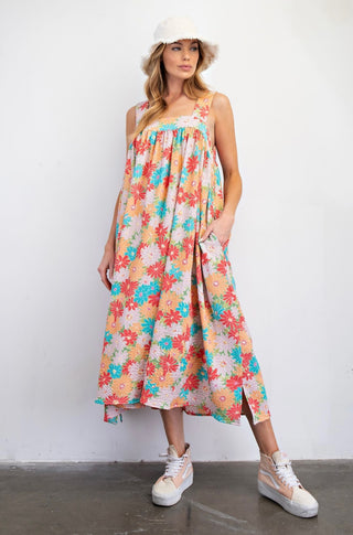 Summer is Here Floral Jumper Dress