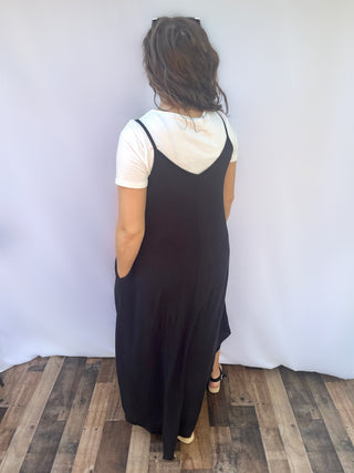 Black Maxi Essential Jumper Dress