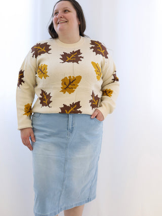 Tiffany Light Wash Denim Skirt