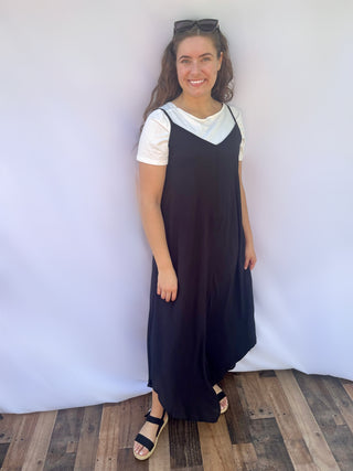 Black Maxi Essential Jumper Dress