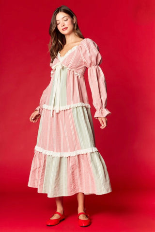 Christmas Eve Red and Green Gingham Dress