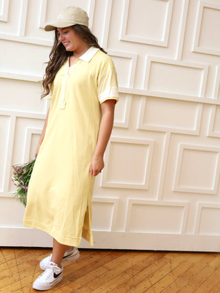 Sunshine French Terry Shirt Dress