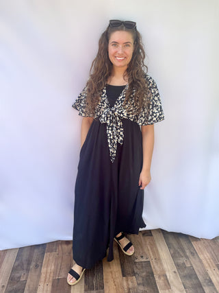 Black Maxi Essential Jumper Dress