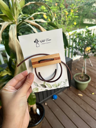 Leather Hair Wrap in two colors