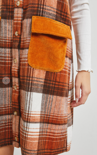 The Perfect Plaid Midi Jumper Dress