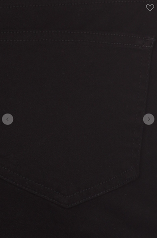 Black Denim Midi Skirt