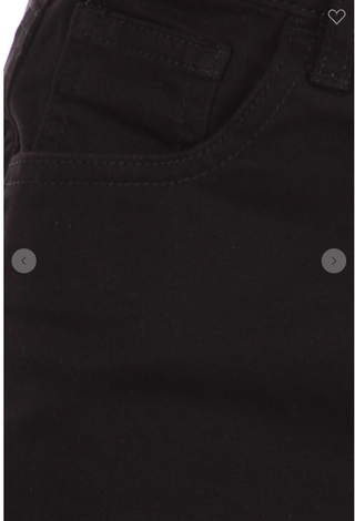 Black Denim Midi Skirt