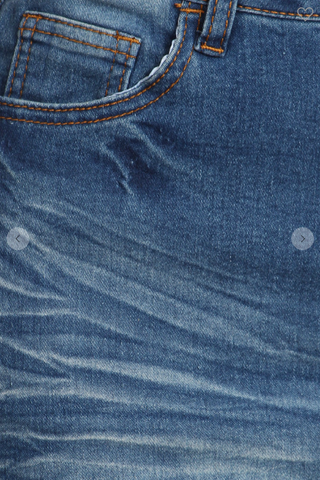 Cassie Distressed Denim Midi Skirt