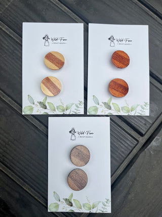 Thick Striped Circle Hair Clip Sets (3 colors)