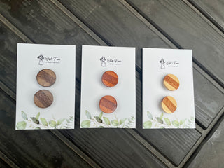 Thick Striped Circle Hair Clip Sets (3 colors)