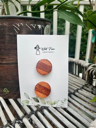 Thick Striped Circle Hair Clip Sets (3 colors)