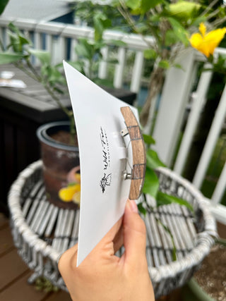 Colorblock Curved Wooden Hair Barrettes (3 colors)