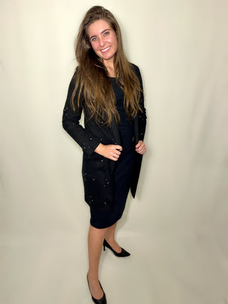 knit black pencil skirt