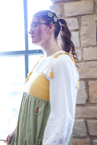 Sage Handmade Wood Circle Clips