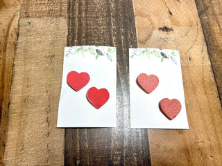 Box of Chocolates Handmade Heart Shaped Wooden Hair Clips